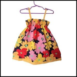 Hanna Andersson Bright Floral Smocked Sundress 90 Cm 3 Years NWT Girls Kids